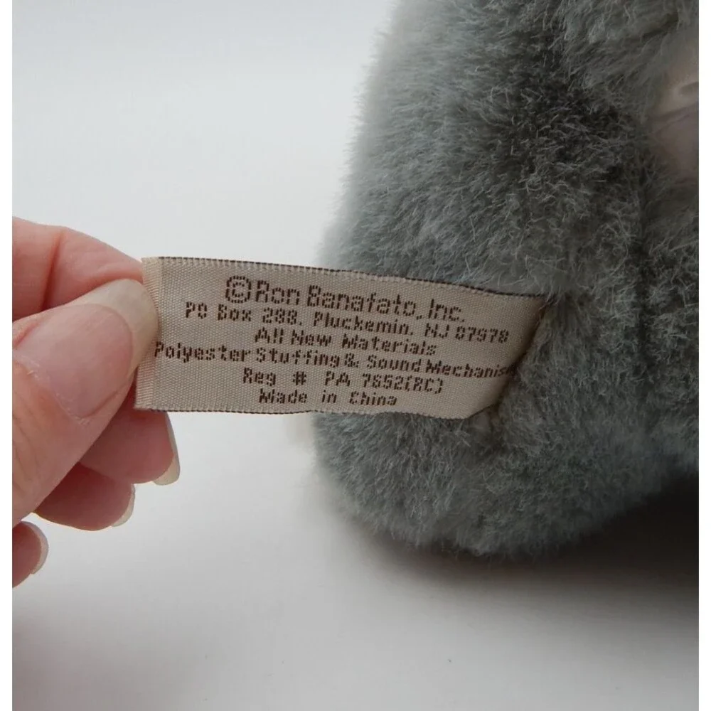 Grey Elephant Hand Puppet by RBI Ron Banafato Inc Puppet 10 Inch
